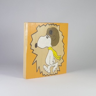 El Yapımı Masif Ahşap Duvar Süsü - 15x15 cm