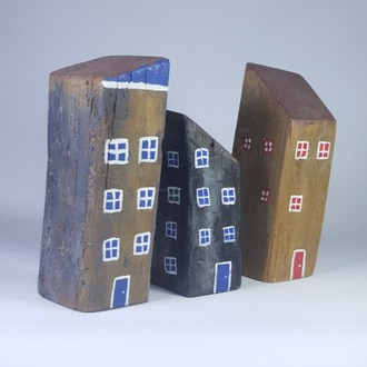 El Yapımı ahşap Kitap Tutacağı, Masa Süsü 18x7x6 cm,14.5x7x6 cm,19,5x7x7 cm.)