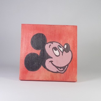El Yapımı Masif Ahşap Duvar Süsü - 15x15 cm