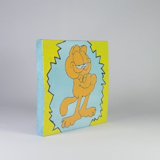 El Yapımı Masif Ahşap Duvar Süsü - 15x15 cm