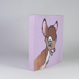El Yapımı Masif Ahşap Duvar Süsü - 15x15 cm