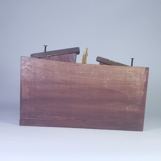 Eşsiz Minik Sokak Canlandırması - Ahşap ve Doğanın Buluşması (26x18x11,5 cm.)