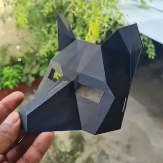 Yaratıcı Atölye: HEMEN çıktı al,Kes, Katla, Yapıştır 3D Panda Maske Kalıbı Anında İndir