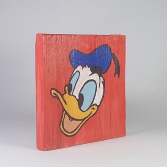 El Yapımı Masif Ahşap Duvar Süsü - 15x15 cm