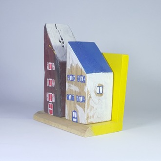 Ahşap ve Doğanın Buluşması (18x14,5x8,5 cm.) -Eşsiz Minik Sokak Canlandırması -