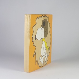 El Yapımı Masif Ahşap Duvar Süsü - 15x15 cm