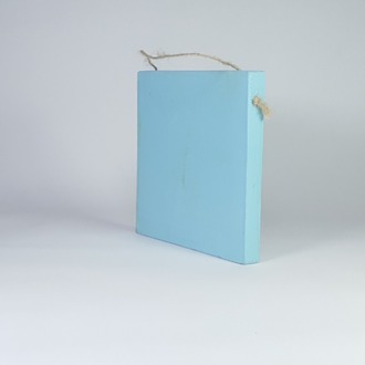 El Yapımı Masif Ahşap Duvar Süsü - 15x15 cm