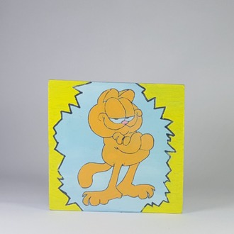 El Yapımı Masif Ahşap Duvar Süsü - 15x15 cm