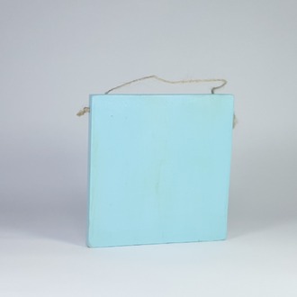 El Yapımı Masif Ahşap Duvar Süsü - 15x15 cm