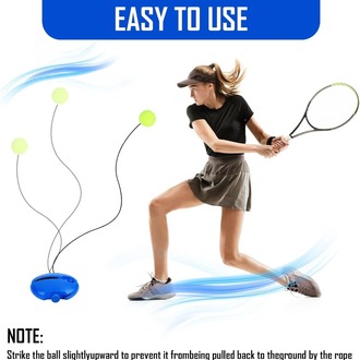 Tenis eğitmeni ribaund topu, kendi kendine tenis antrenmanı için tenis antrenman aleti, EKİPMANI