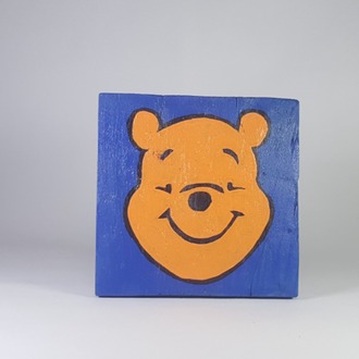El Yapımı Masif Ahşap Duvar Süsü - 15x15 cm