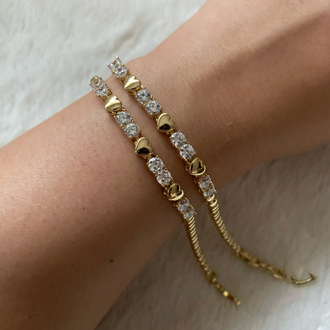 Xuping | 14K Kalpli & Suyolu Bileklik