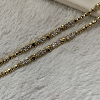 Xuping | 14K Kalpli & Suyolu Bileklik