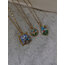 Butterfly Vintage Çerçeve Çelik Kolye