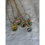 Vintage Charm Model Kare Çerçeve Çelik Kolye
