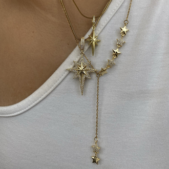 Étoile Kutup Yıldızı Charm | Çelik Kolye