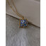 Butterfly Vintage Çerçeve Çelik Kolye