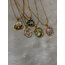 Pearl Vintage İnci Çiçekli Çerçeve Çelik Kolye