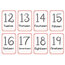 Numbers Flash Cards