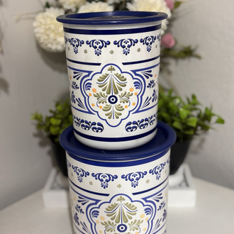 Tupperware Çini desenli 2 Li set 