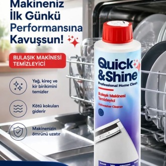 Quick&Shine Bulaşık Makinesi Temizleme Sıvısı 200 Ml.