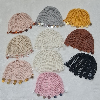 10 adet pullu bone kufi