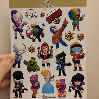 2'li Brawl Stars Karakter & Emoji Sticker Seti
