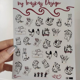 2'li Doodle Cat Series