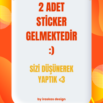 2'li Minecraft Sticker Seti