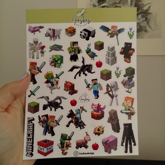 2'li Minecraft Sticker Seti