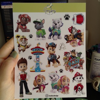 2'li Paw Patrol Sticker Seti
