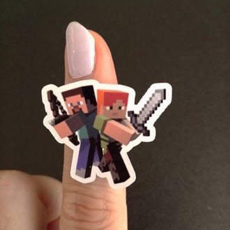 2'li Minecraft Sticker Seti