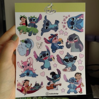 2'li Lilo & Stitch Sticker Seti