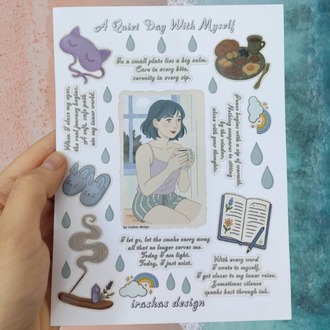 2'li Ira's Way - A Quiet Day With Myself Sticker Seti