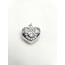 Minik taşlı kalp charm