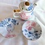 Demlik ve iki adet çay bardak altlığı