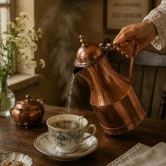 Bakır kahvedanlık set