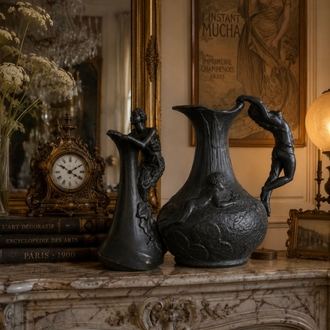 Art nouveau çift vazo