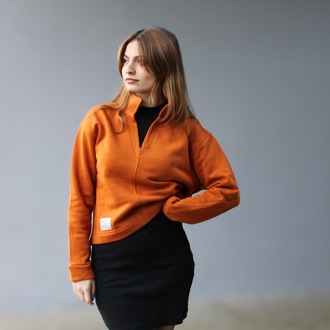 Kremit Bloom Crop Hakim Yaka Sweatshirt