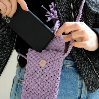 Knotta Makrome Çanta / Knotta Macramé Phone Bag