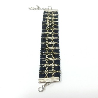 Altın İşlemeli Choker ve Bileklik Seti