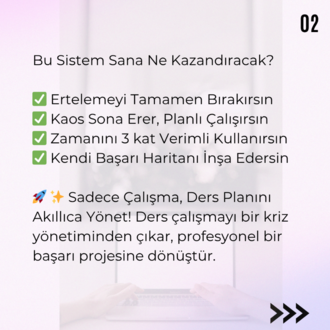 YKS Öğrencilerine Master Ders Planlama Kiti