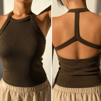 Rib Halter Top