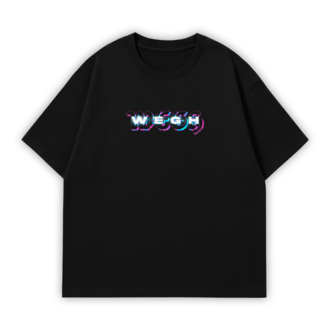 WEGH FANMADE Oversize T-Shirt Siyah