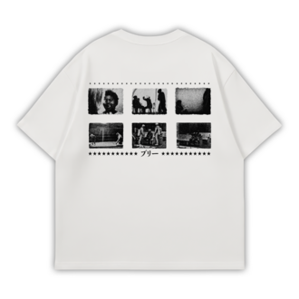 BULLY_002 BEYAZ OVERSIZE T-SHIRT