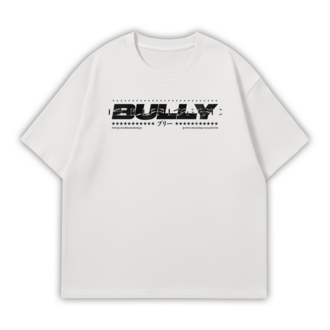 BULLY_001 BEYAZ OVERSIZE T-SHIRT