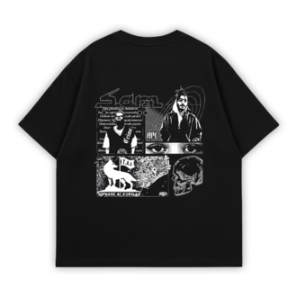 ŞAM FANMADE Oversize T-Shirt Siyah