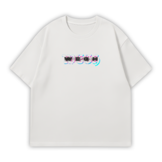 WEGH FANMADE Oversize T-Shirt Beyaz
