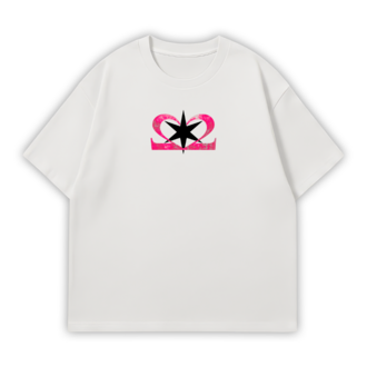 MOTIVE FANMADE Oversize T-Shirt Beyaz