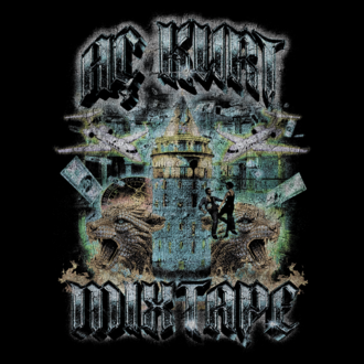 AÇKURT MIXTAPE SİYAH OVERSIZE T-SHIRT